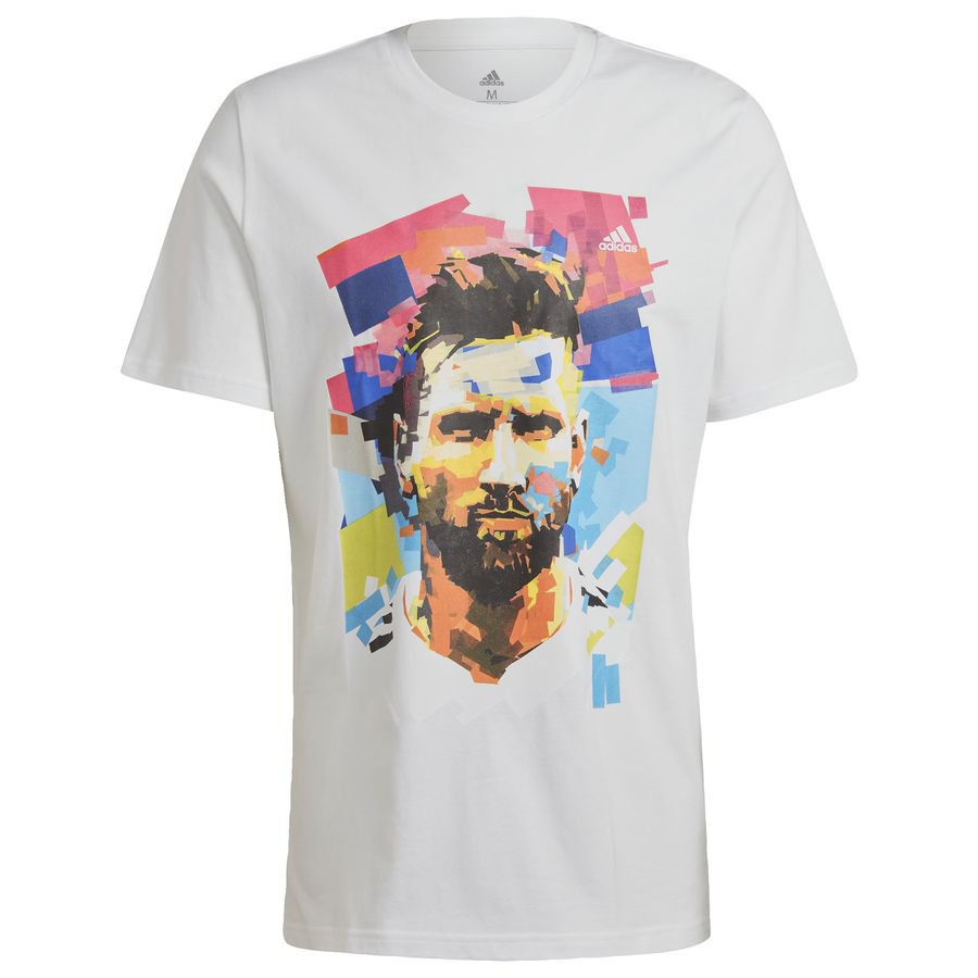adidas T-Shirt Graphic Messi - Hvid thumbnail