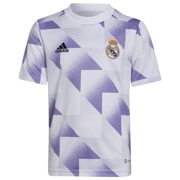 Real Madrid Training T-Shirt Pre Match - White Purple Kids | www