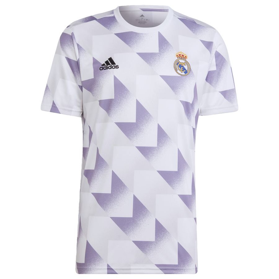 Real Madrid Tränings T-Shirt Pre Match - Vit Grå/Lila