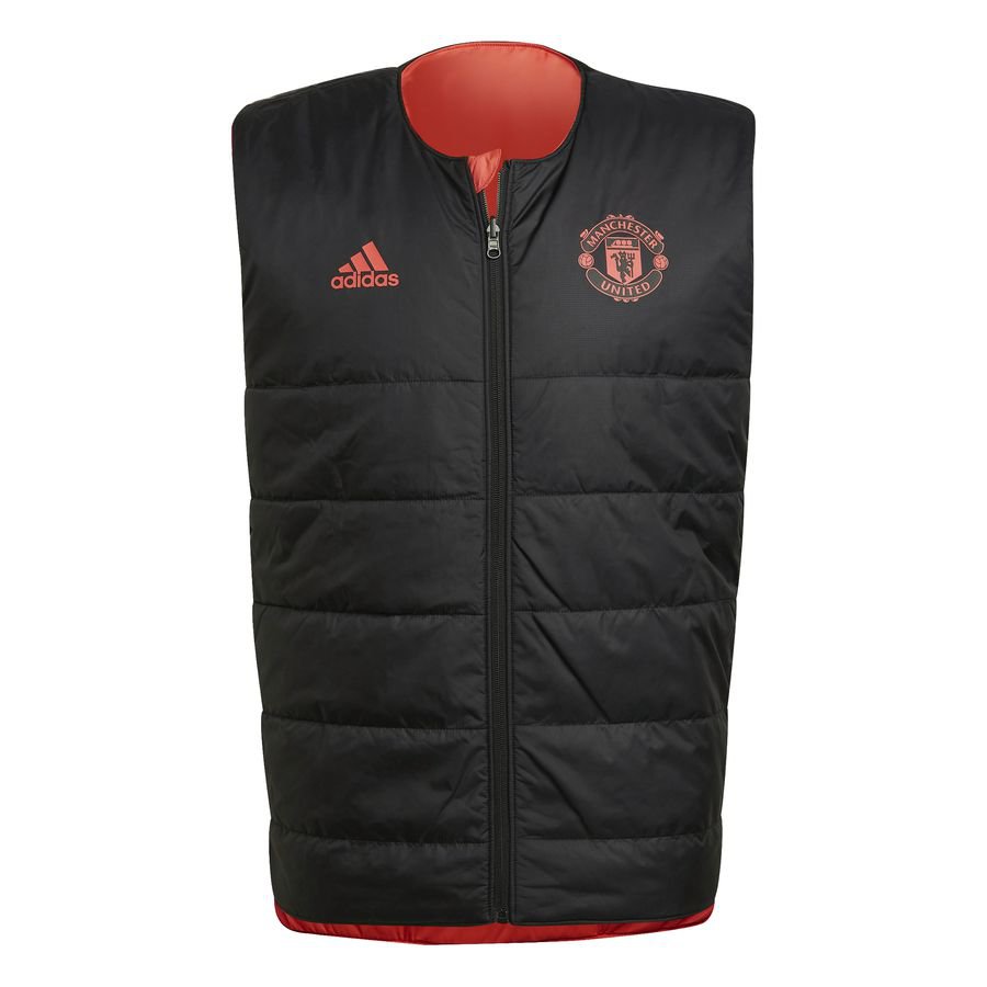 Tenslotte Zijdelings Eerlijk Manchester United Reversible Vest Padded - Black/Shock Red |  www.unisportstore.com