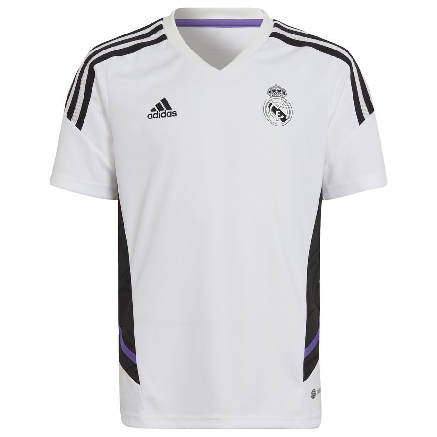 Real Madrid Tränings T-Shirt Condivo 22 - Vit/Svart Barn