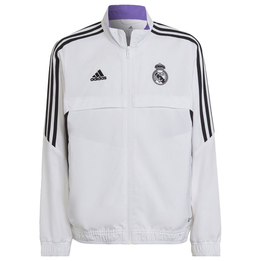 Real Madrid Condivo 22 Presentation Jacket Vit