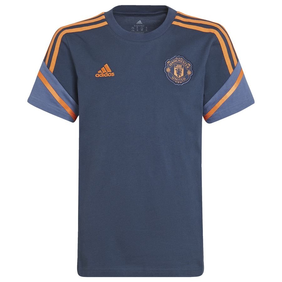 Manchester United Trænings T-Shirt - Navy/Orange thumbnail
