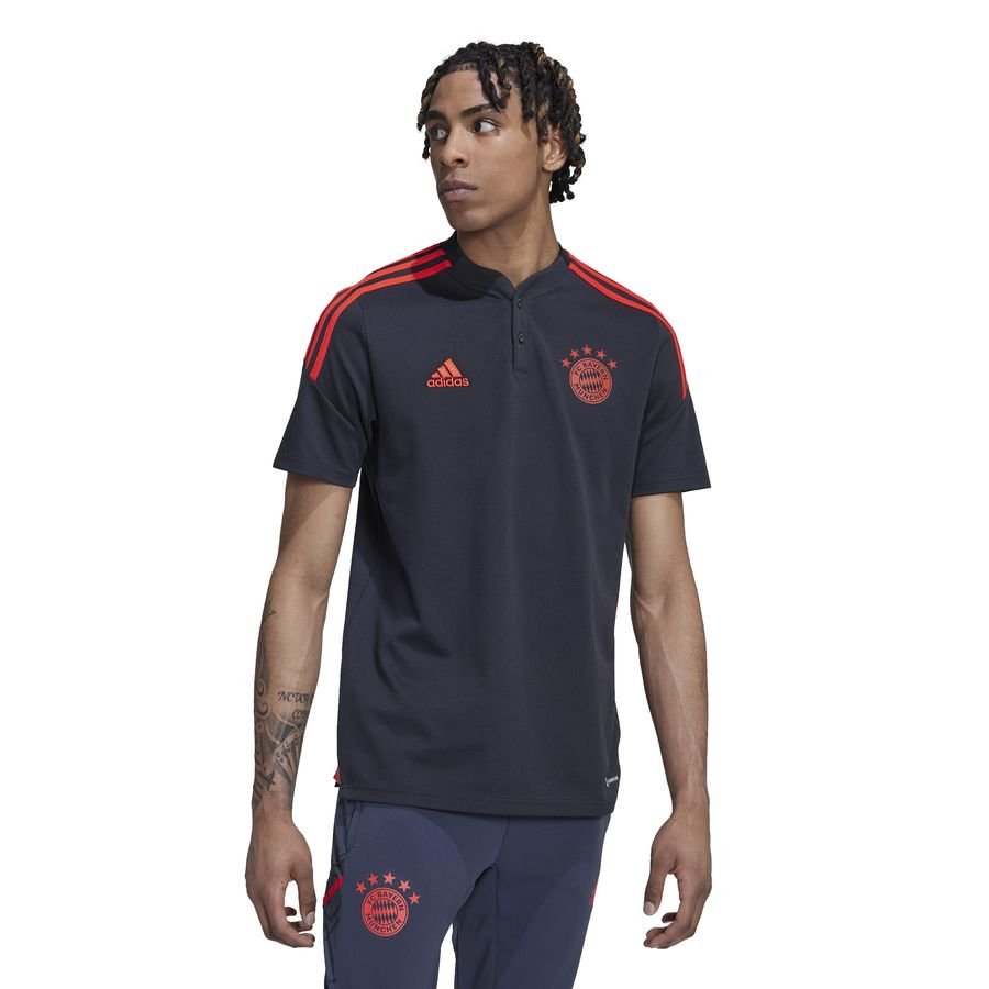 Bayern München Tränings T-Shirt Condivo 22 - Svart/Röd