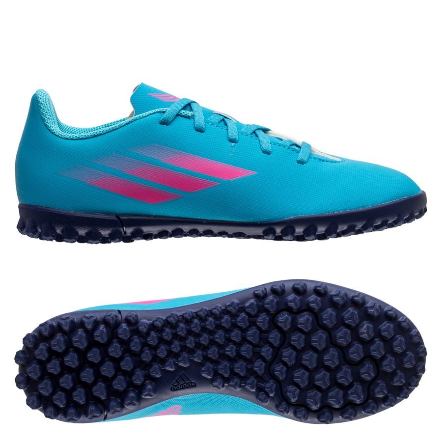 adidas X Speedflow .4 TF Sapphire Edge - Blå/Pink/Navy Børn thumbnail