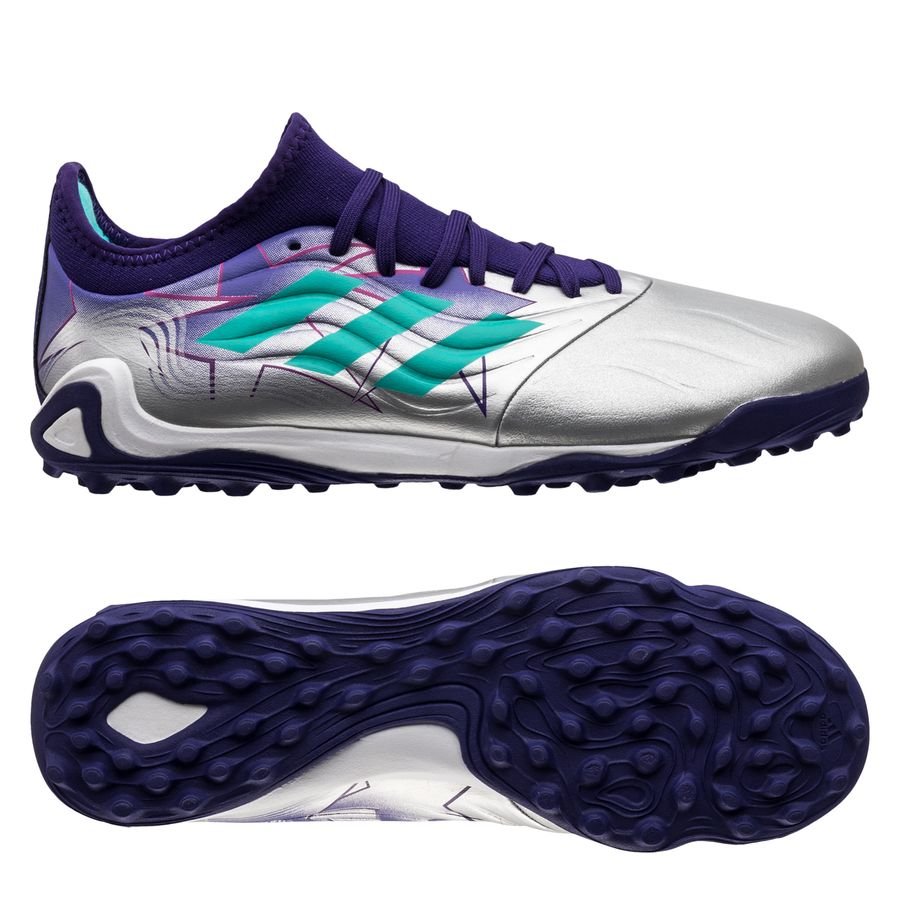 adidas Copa Sense .3 TF Champions Code - Zilver/Turquoise/Paars