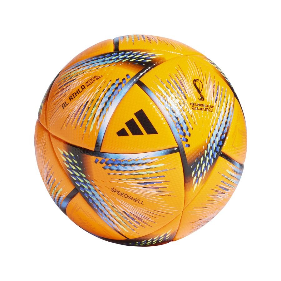 adidas Fodbold Al Rihla Pro Vinter VM 2022 Kampbold - Orange/Lilla/Sort