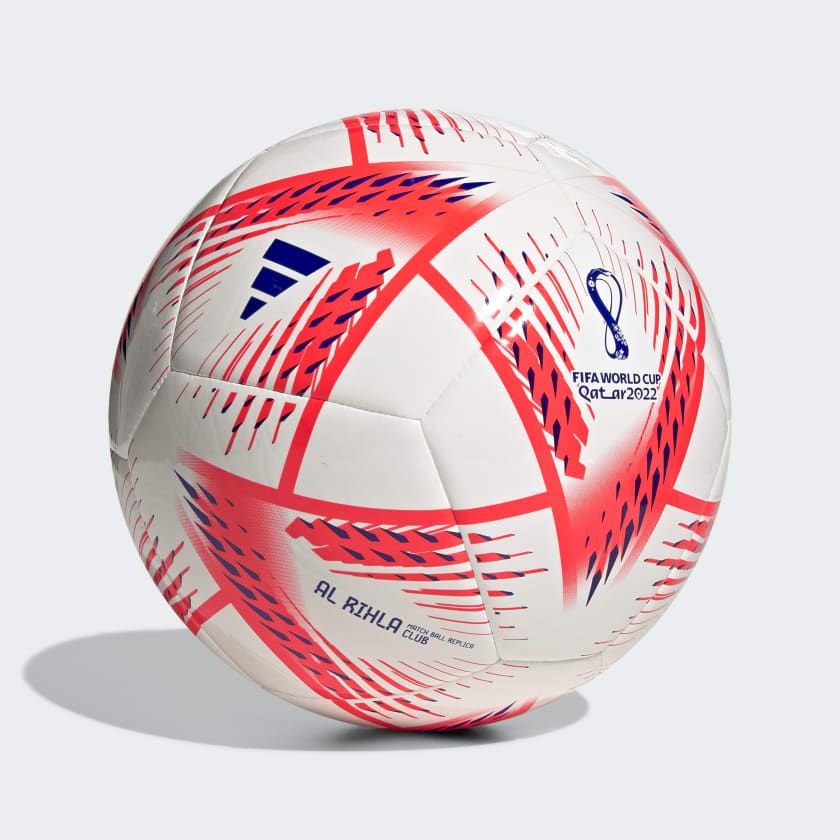 adidas Fotboll Al Rihla Club VM 2022 - Vit/Röd/Lila