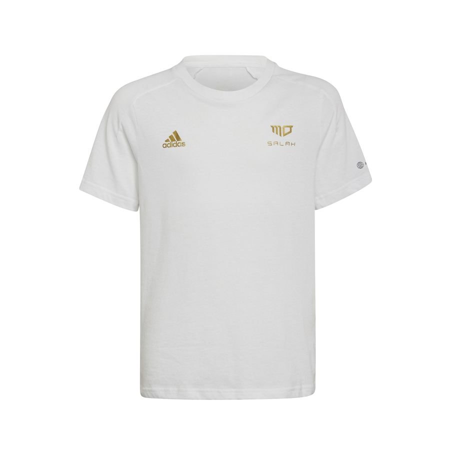 adidas Trænings T-Shirt Mo Salah - Hvid/Guld Børn thumbnail