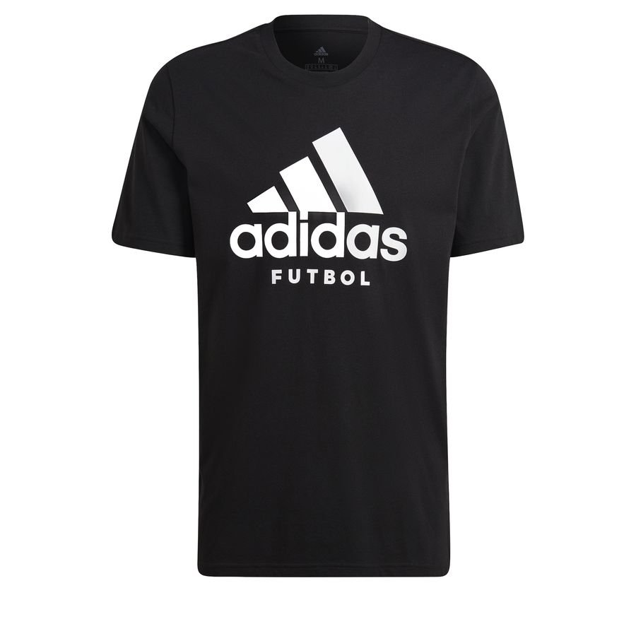 adidas T-Shirt Futbol Logo - Sort/Hvid thumbnail