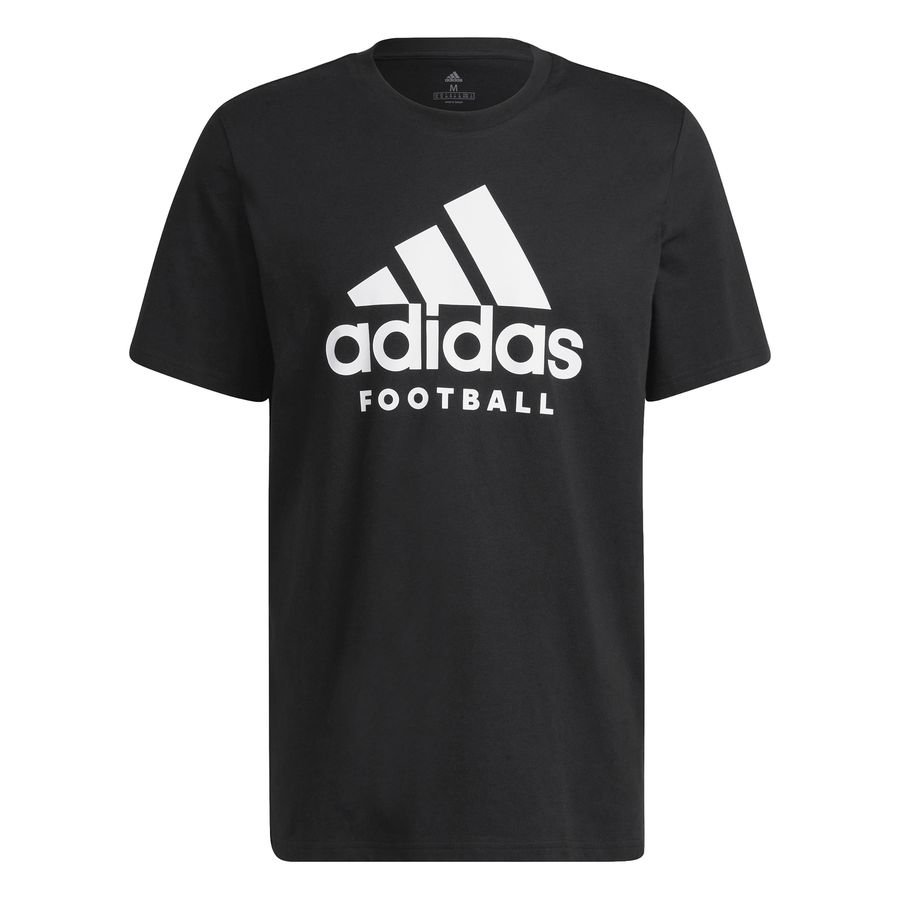adidas T-Shirt Fodbold - Sort/Hvid