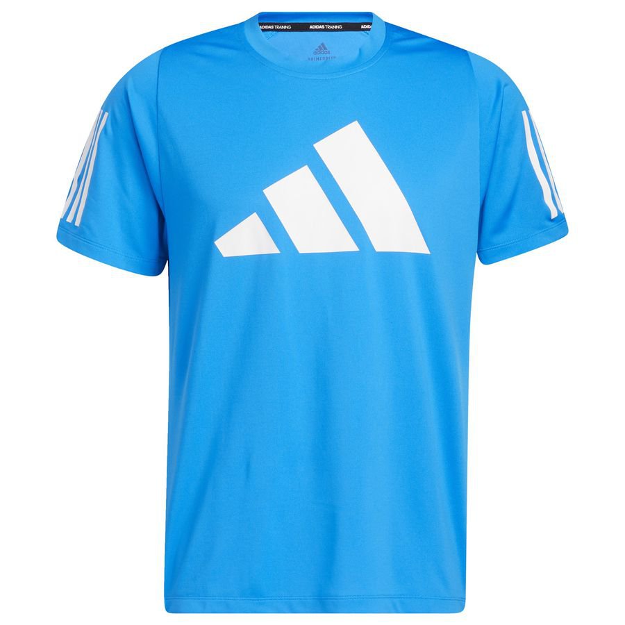 adidas Trænings T-Shirt Freelift - Blå/Hvid thumbnail