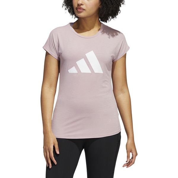 adidas Training T-Shirt 3-Stripes - Women Magic Mauve/White