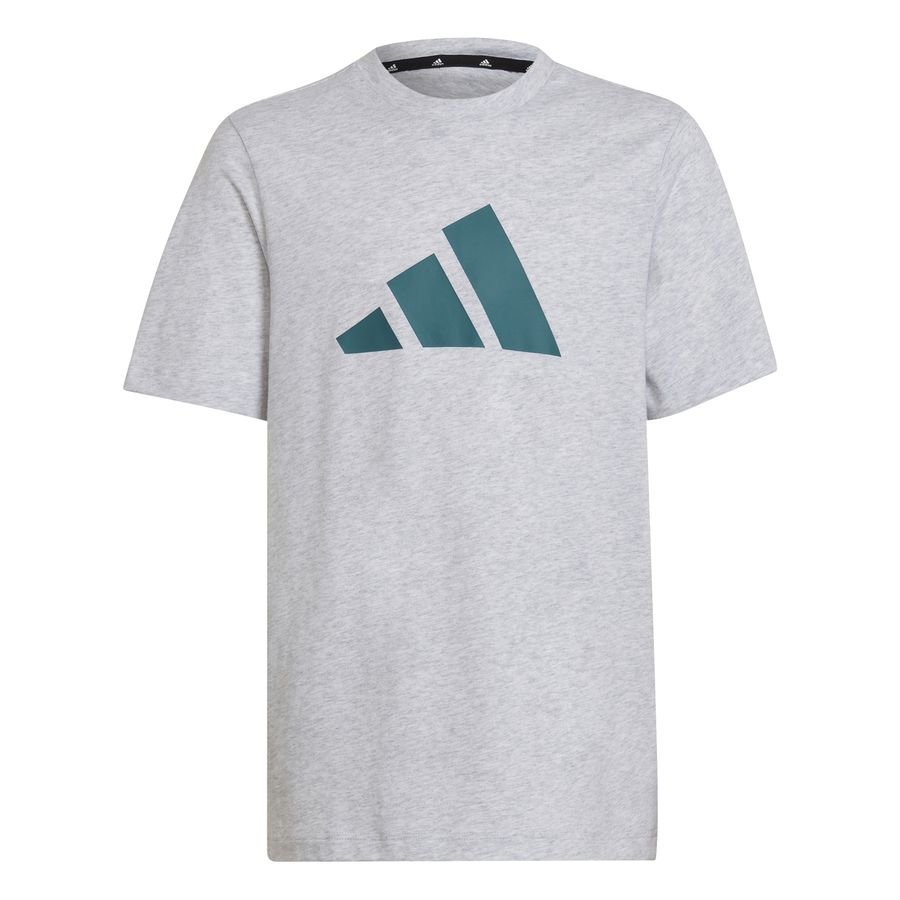 adidas T-Shirt Future Icons 3-Stripes - Grå/Grøn Børn