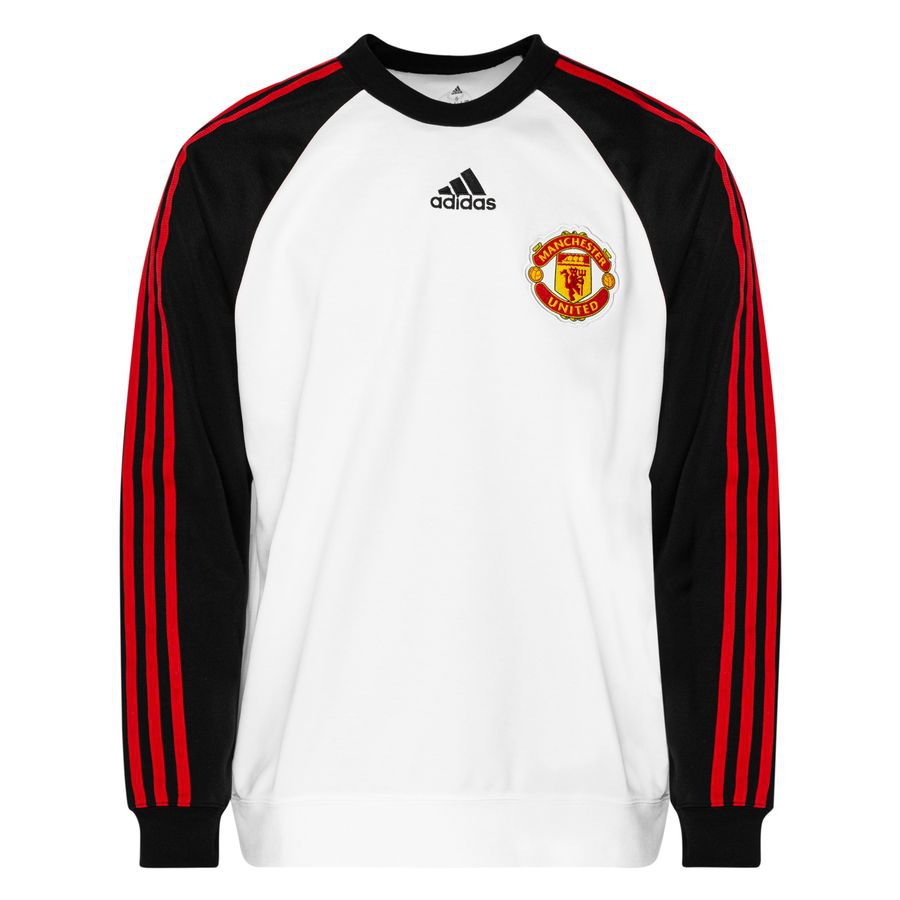 Manchester United Sweatshirt Crewneck Teamgeist - Hvid/Sort thumbnail