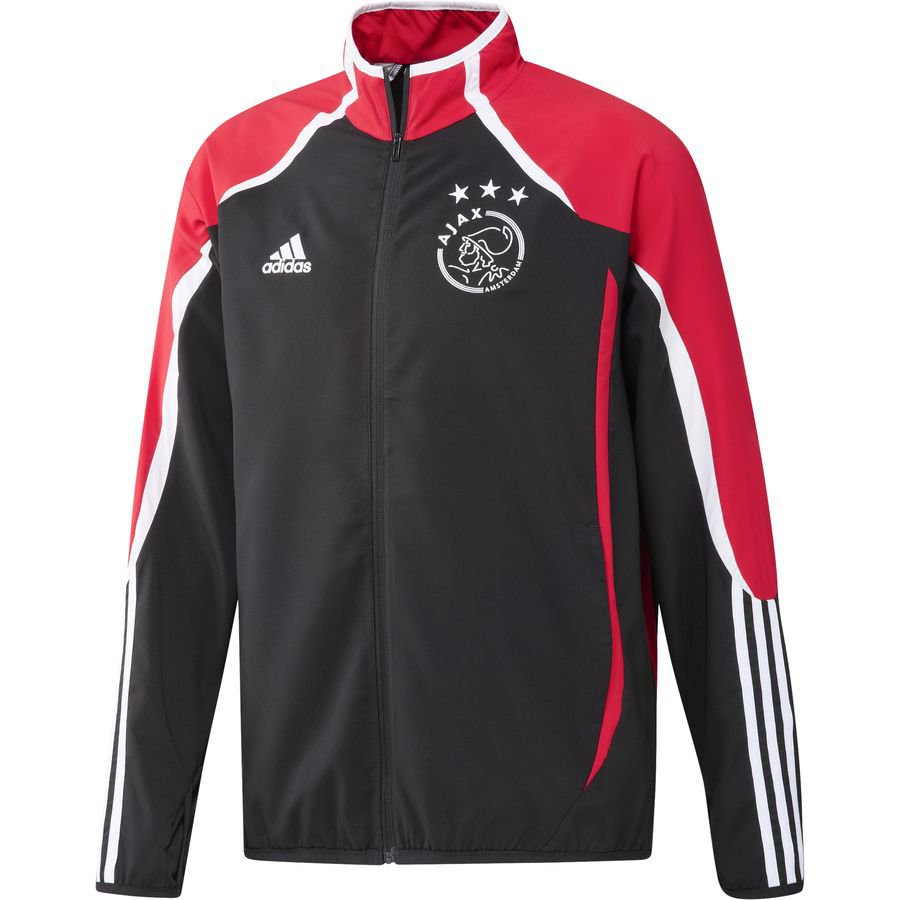 Ajax Training Jacket Woven Teamgeist - Black/Red/White | www 