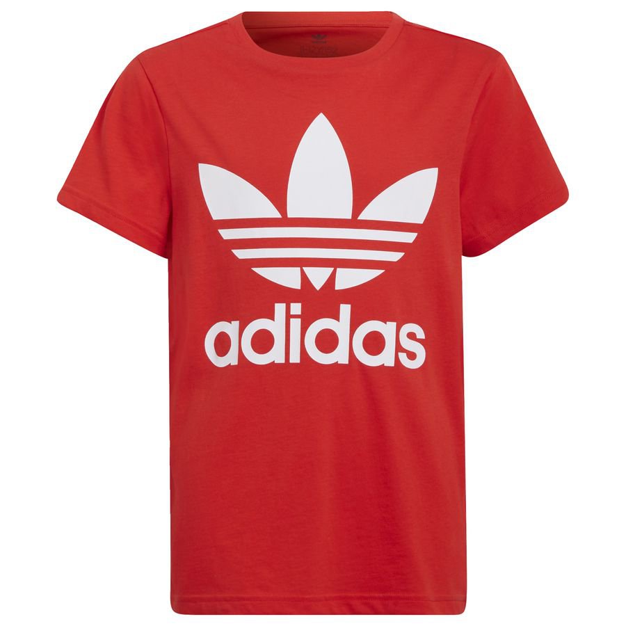 adidas T-Shirt Trefoil - Rød/Hvid Børn