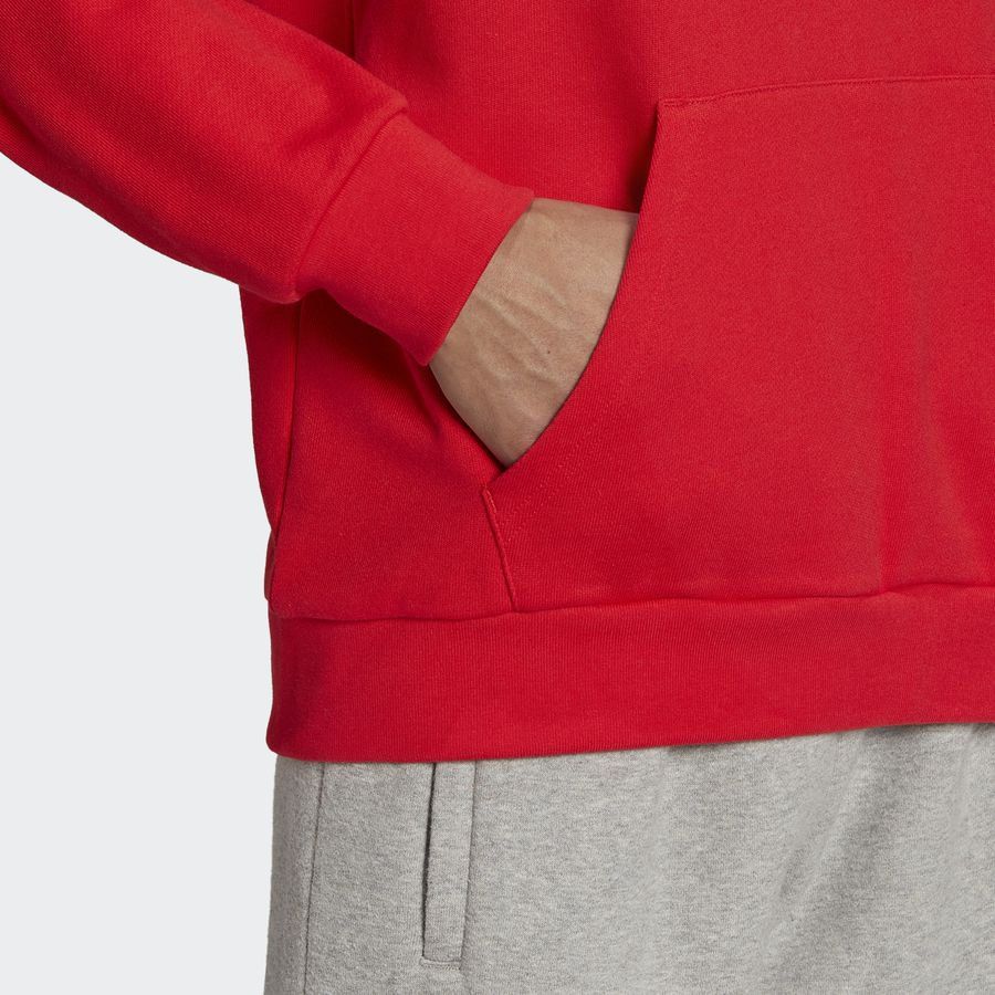 Red adidas hoodie trefoil sales