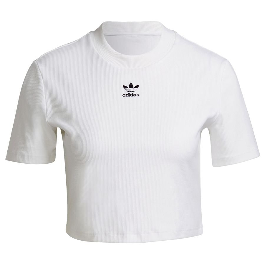 Adicolor Essentials Rib Cropped T-shirt Hvid thumbnail
