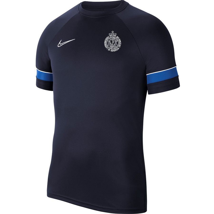 VLI Fodbold Træner T-Shirt - Navy/Hvid/Blå thumbnail
