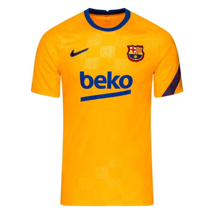 Barcelona Trænings T-Shirt Pre Match - Orange/Sort thumbnail