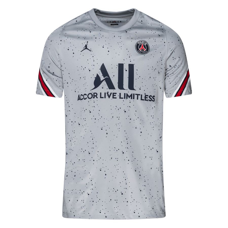 Paris Saint-Germain Tränings T-Shirt Dri-FIT Strike Jordan x PSG - Grå/Navy