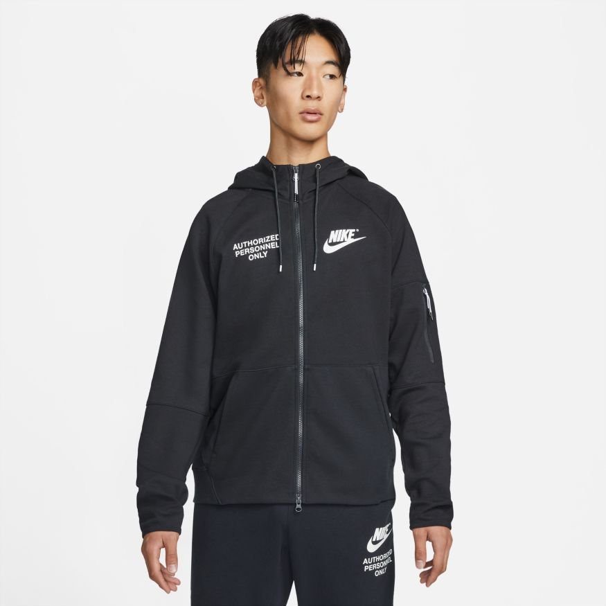 Nike Sportswear-fleecehættetrøje med lynlås til mænd thumbnail