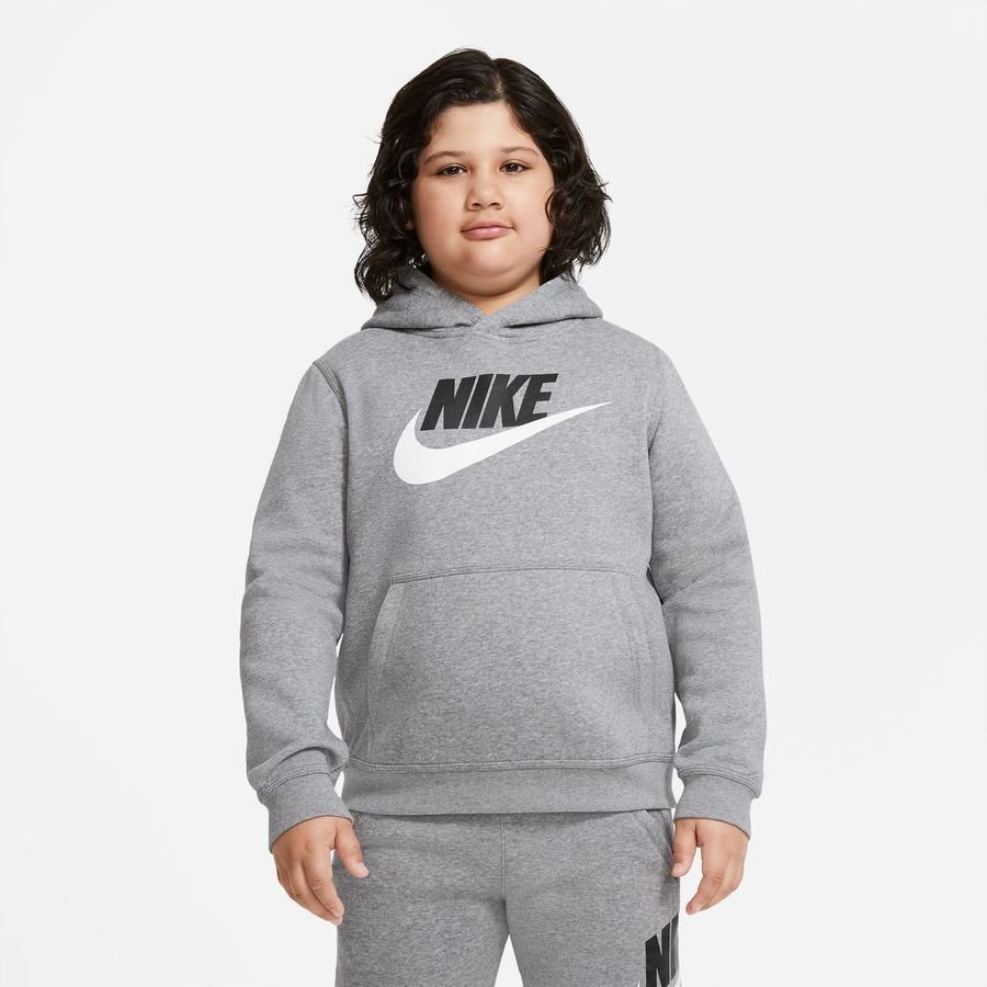 Nike Hættetrøje NSW Club - Grå/Hvid Børn thumbnail