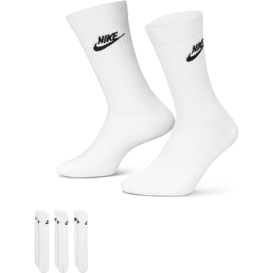 Nike Sokker NSW Everyday Essential Crew 3-Pak - Hvid/Sort thumbnail