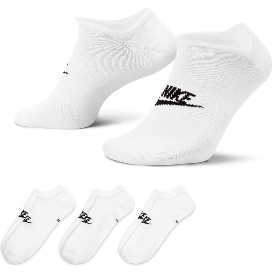 Nike Sokker NSW Everyday Essential No-Show 3-Pak - Hvid/Sort thumbnail