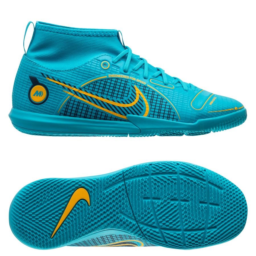 Nike Jr. Mercurial Superfly 8 Academy IC Zaalvoetbalschoenen voor kleuters/kids Blauw online kopen