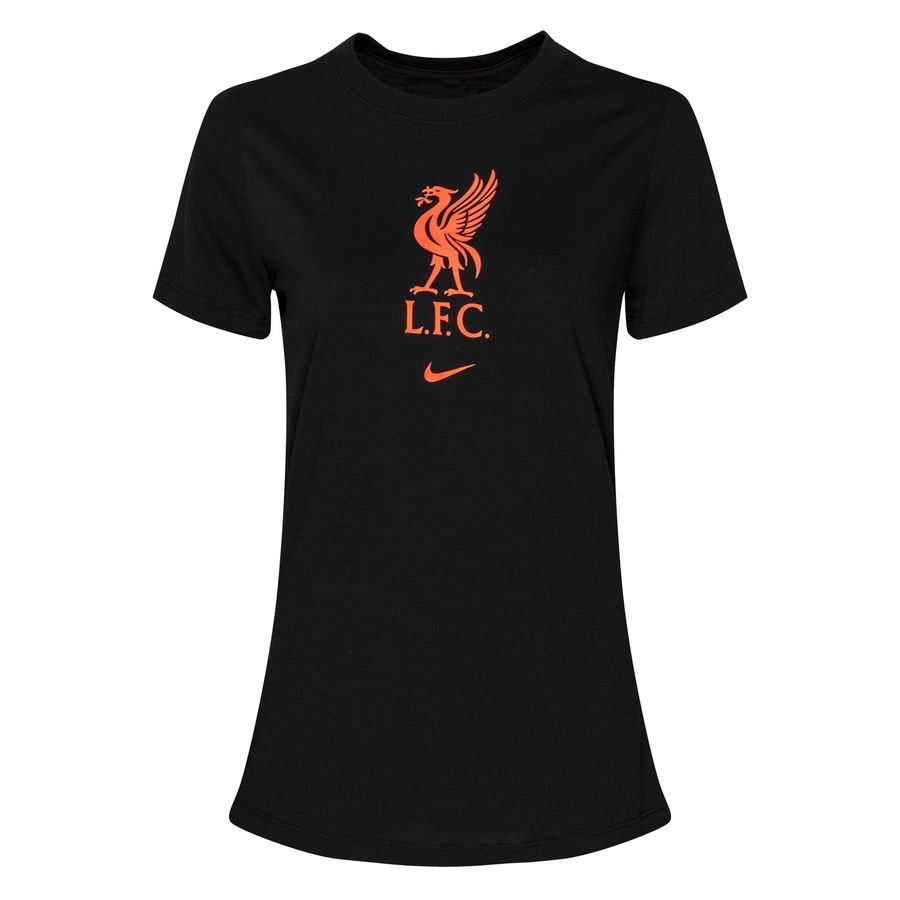 Liverpool T-Shirt Crest - Svart Dam