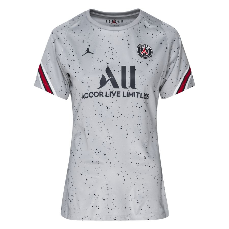 Paris Saint-Germain Tränings T-Shirt Dri-FIT Strike Jordan x PSG - Grå/Navy Dam