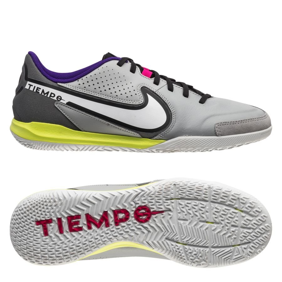 Nike Tiempo Legend 9 Academy IC - Grå/Hvid/Neon thumbnail