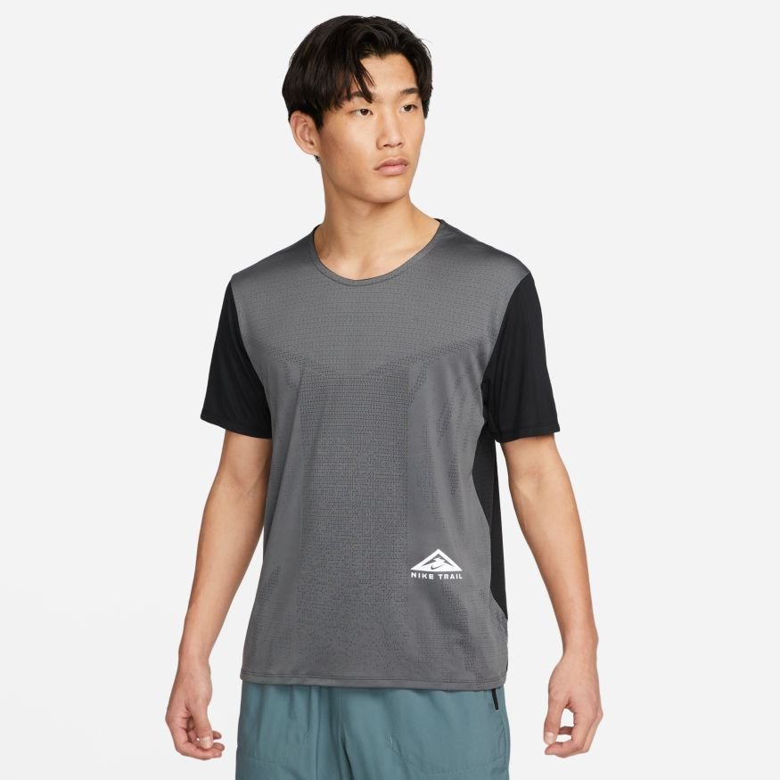 Nike Løbe T-Shirt Dri-FIT Trail Rise 365 - Grå/Sort/Hvid thumbnail