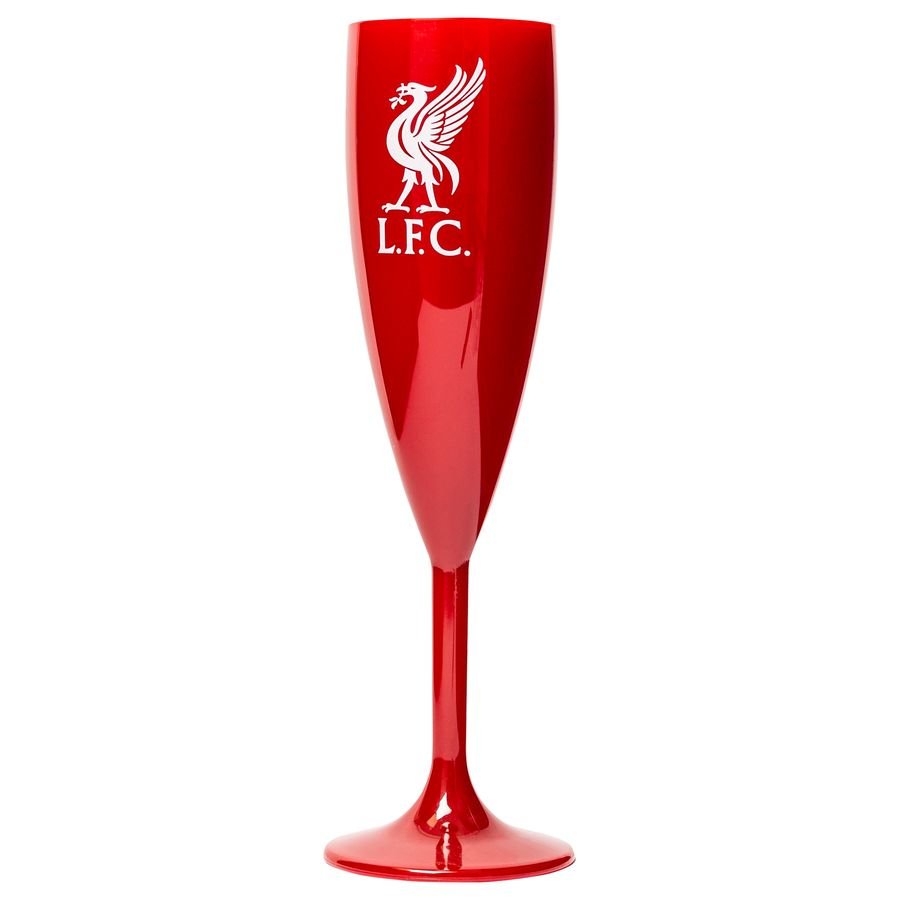 Liverpool Plast Champagne Glas - Röd
