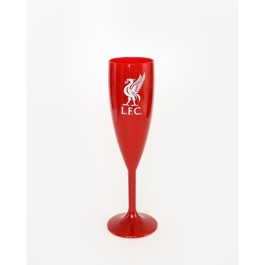 Liverpool Plast Champagne Glas - Röd