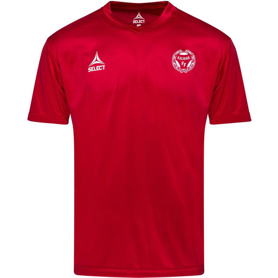 Kalmar FF Tränings T-Shirt Ungdom - Röd/Vit i Vuxenstorlekar