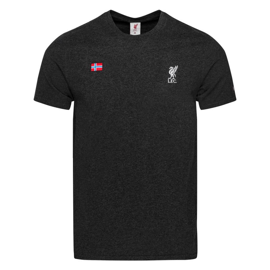 Liverpool T-Shirt Norge Flagga - Grå
