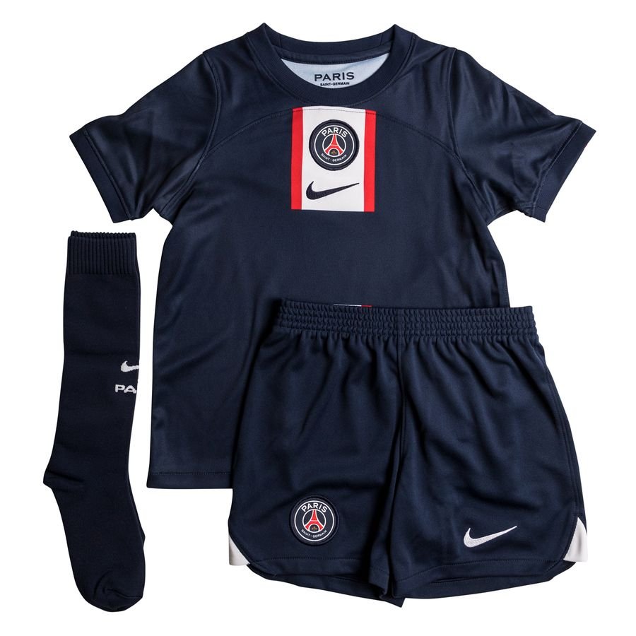 Paris Saint-Germain Hjemmebanetrøje 2022/23 Mini-Kit Børn thumbnail