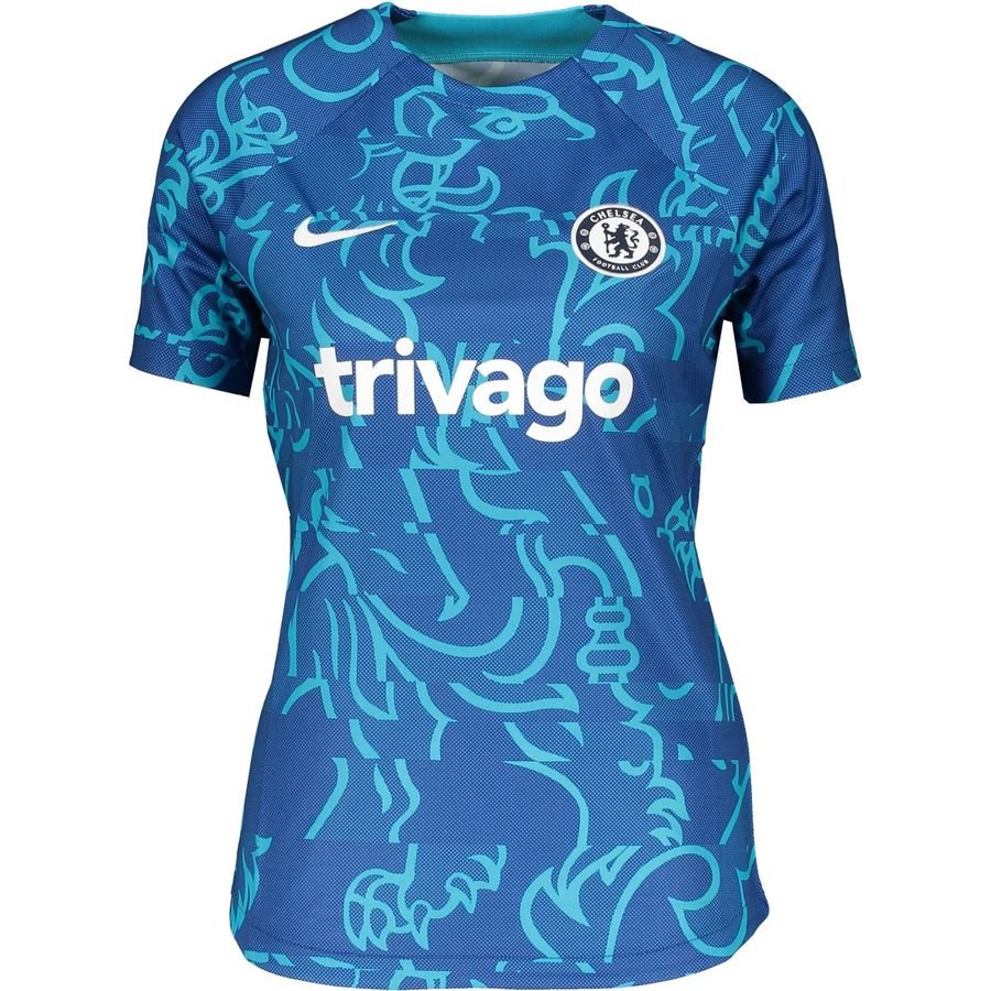 Chelsea Trænings T-Shirt Dri-FIT Pre Match - Blå/Hvid Kvinde thumbnail