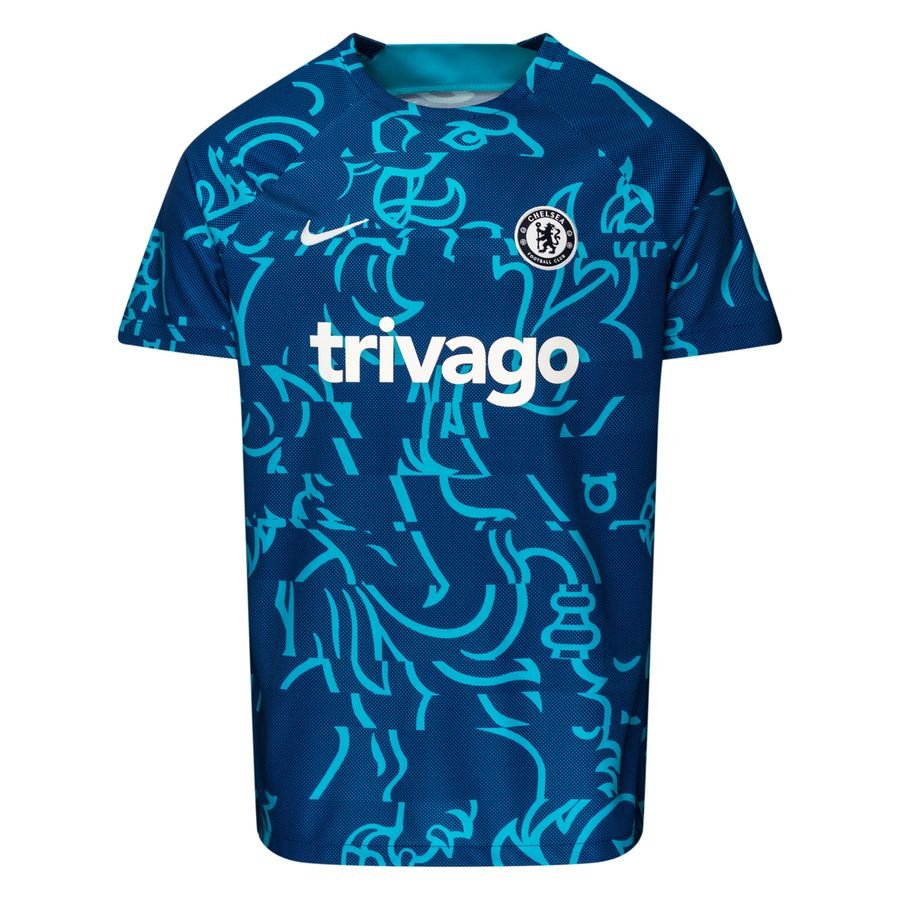 Chelsea Tränings T-Shirt Dri-FIT Pre Match - Blå/Vit