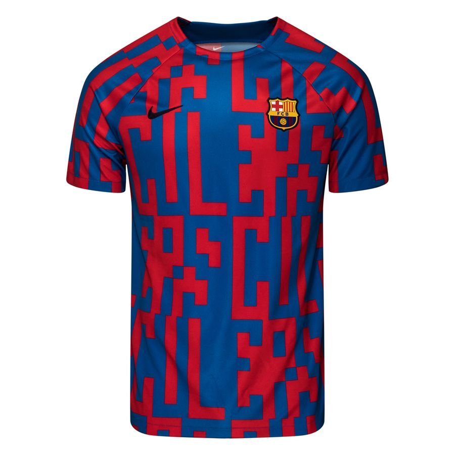 Barcelona Tränings T-Shirt Dri-FIT Pre Match - Blå/Navy/Röd