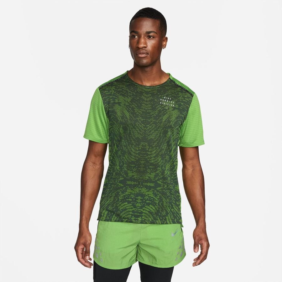 Nike Løbe T-Shirt Dri-FIT Run Division Rise 365 - Grøn/Sølv thumbnail