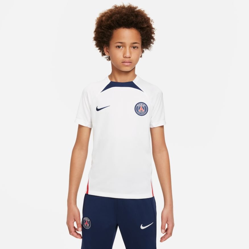Paris Saint-Germain T-Shirt Dri-FIT Strike - Hvid/Navy Børn thumbnail