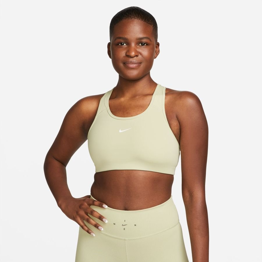 Nike Swoosh-sports-bh med medium støtte og indlæg i et stykke til kvinder thumbnail