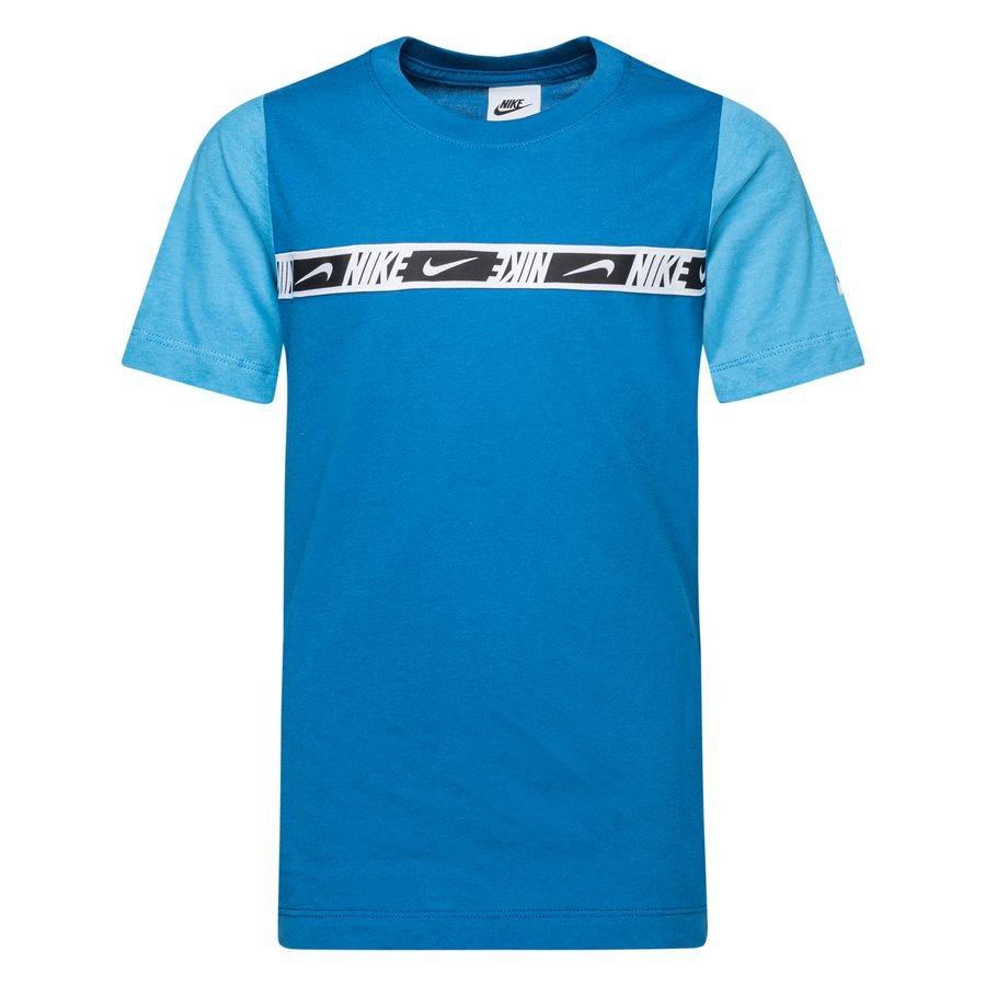 Nike T-Shirt NSW Repeat - Blå/Hvid Børn thumbnail