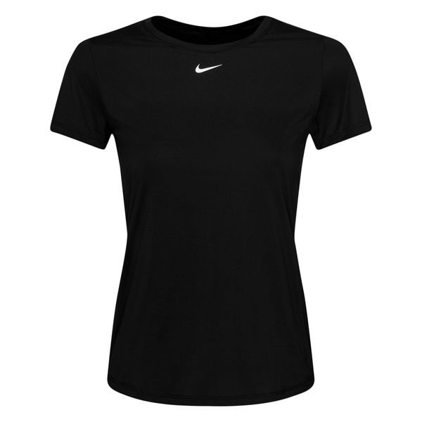 Nike Training T-Shirt Dri-FIT One slim - Black/White Woman | www ...