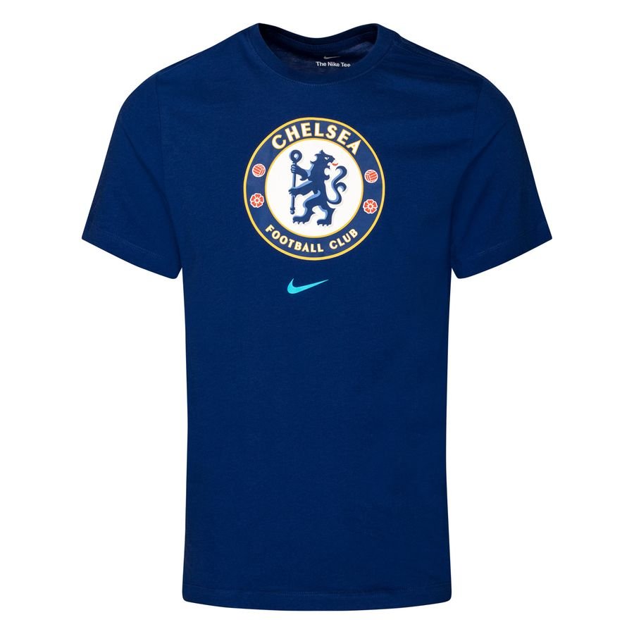 Chelsea T-Shirt Crest - Blå