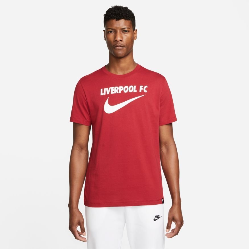 Liverpool T-Shirt Swoosh Club - Rød/Hvid thumbnail